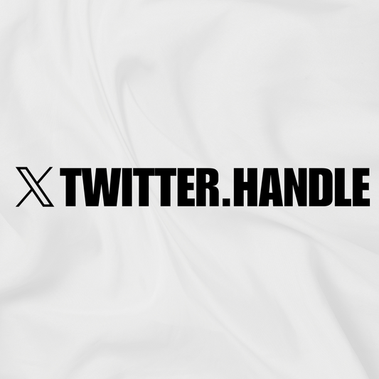 Custom X Twitter Handle Decal