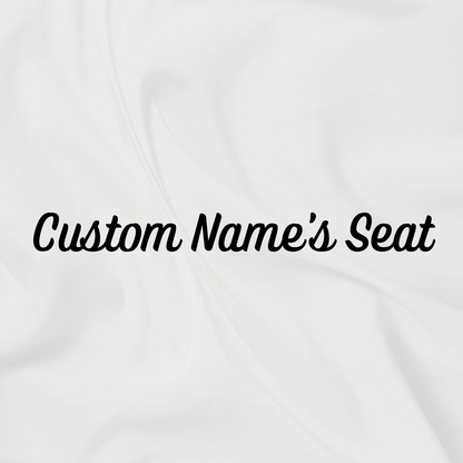 Custom Name's Seat Decal