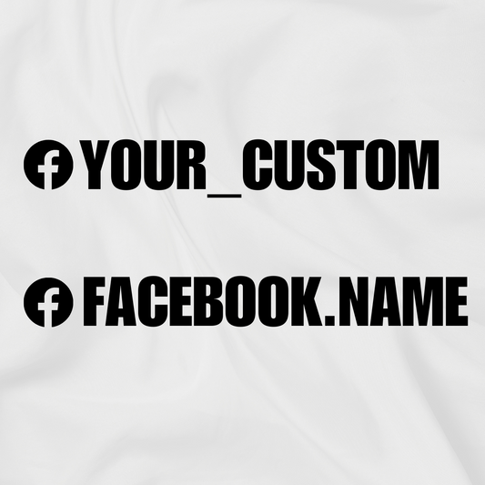custom facebook name decal