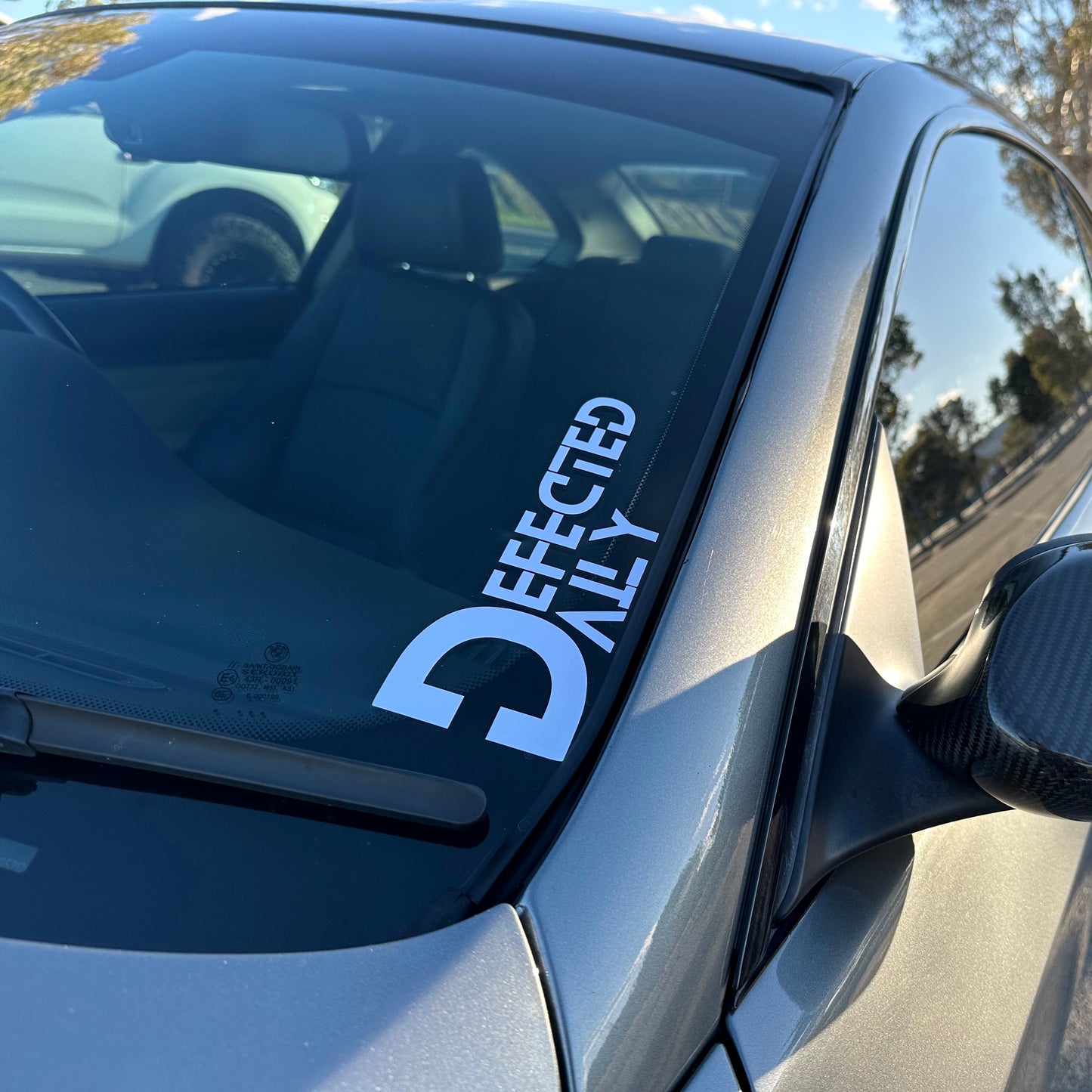 defected daily car decal